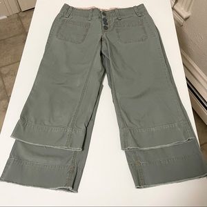 TWO PAIRS Vintage Anthropologie G1 Basic Goods Capri Pants 0